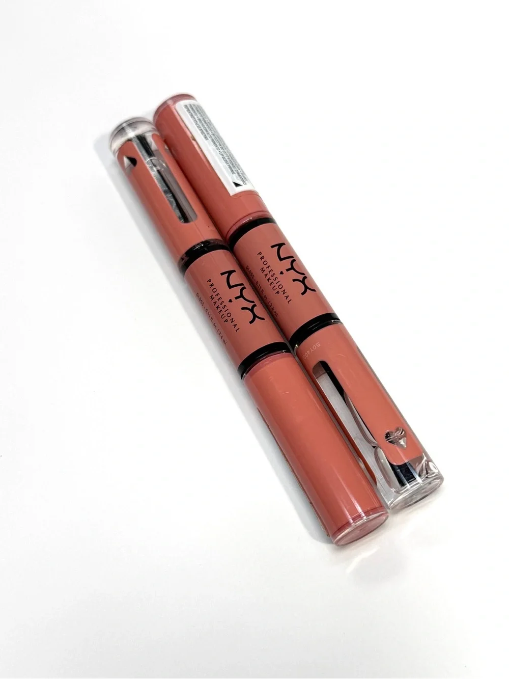 NYX Shine Loud Cash Flow Lot of 2 NEW Liquid Lip Gloss 0.11 oz Dual Ended